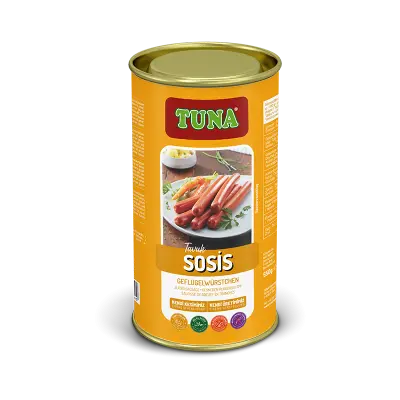 X6 Saucisse de poulet en conserve 250gr